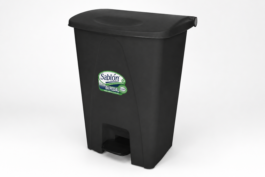 Cesto de Pedal 80L Negro