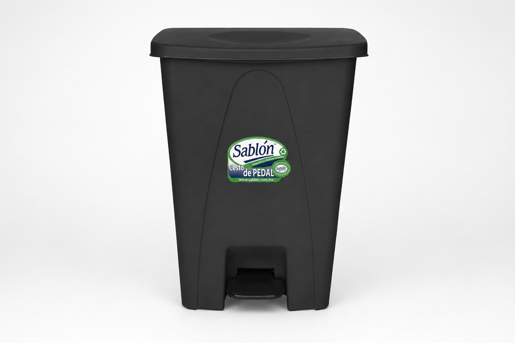 Cesto de Pedal 80L Negro