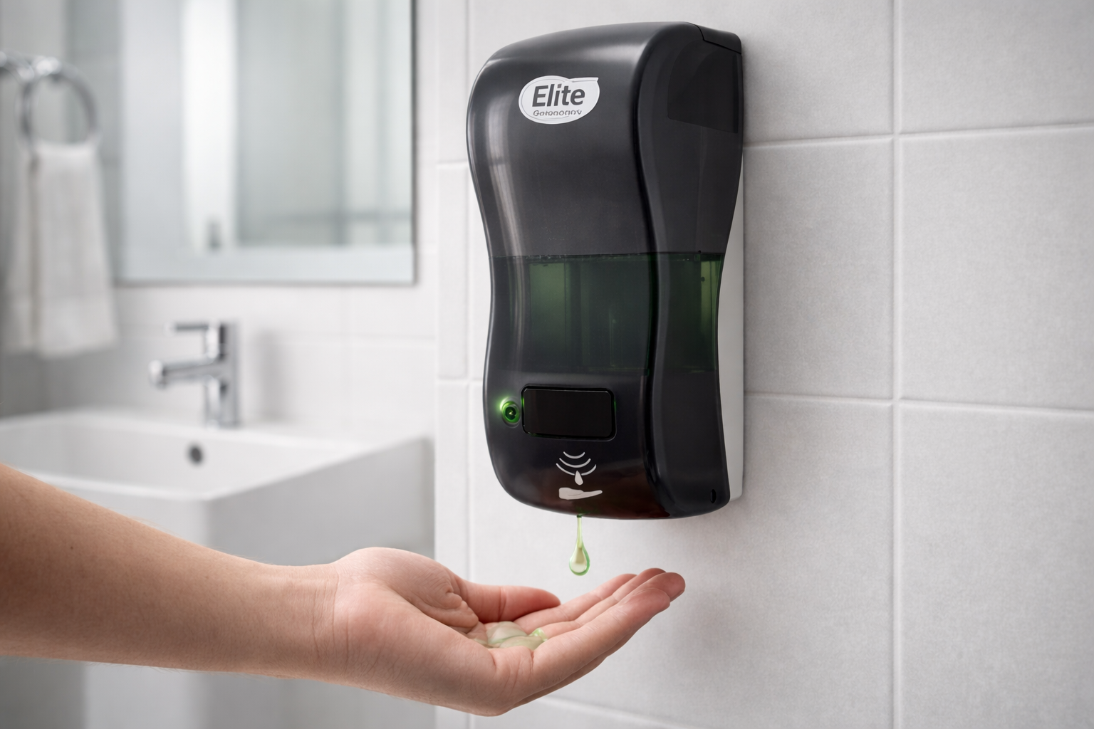 Dispensador Automático de Jabón con Sensor 900 mL Elite