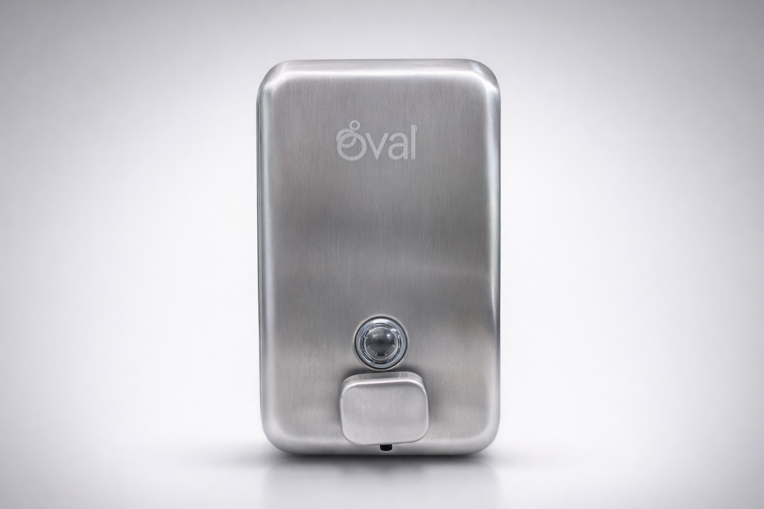 Jabonera Inox Oval Manual Acero Inoxidable