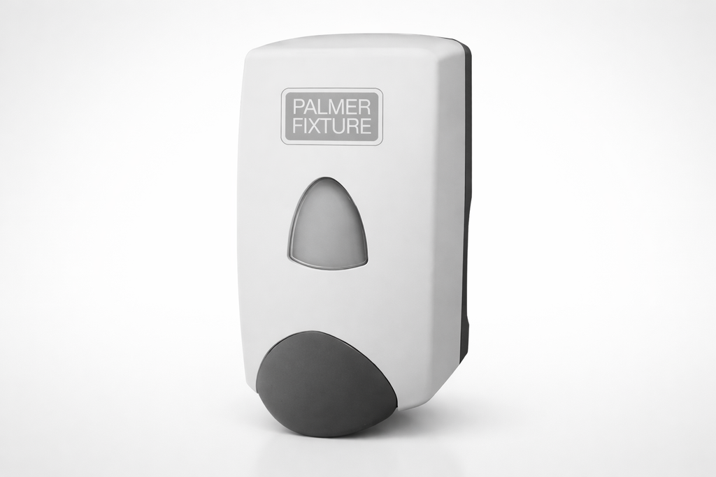 Dispensador de Jabón Líquido Palmer Fixture Pulsador Manual Blanco
