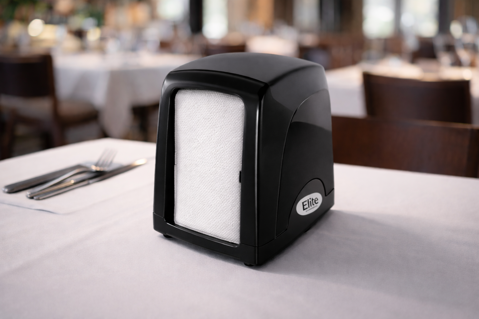 Dispensador De Servilleta Barra Mesa Negro Elite