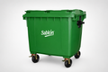 Contenedor 1100L Verde S/Pedal