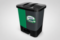 Cesto de Pedal 40L Negro Inorg-Organ