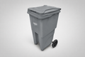 Cesto 240L Gris Tapa Gris S/Pedal