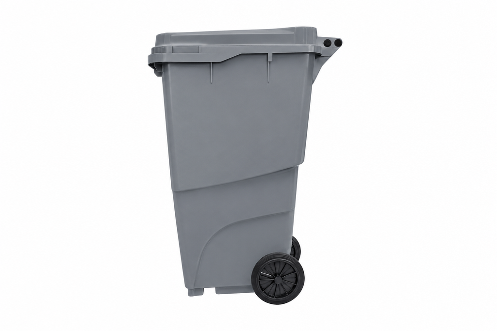 Cesto 240L Gris Tapa Gris S/Pedal