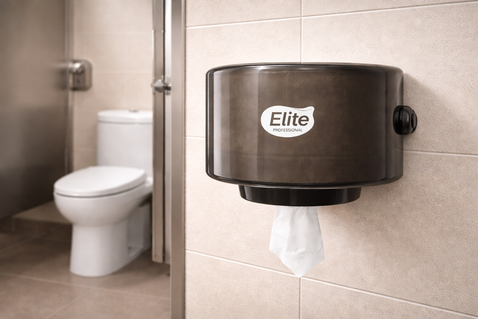 Despachador Elite para papel higiénico fluido céntrico